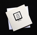 I Miss You - Handcrafted (blank) Card - dr16-0040